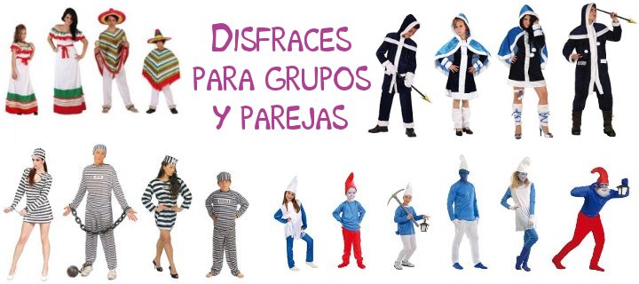 Disfraces para grupos y parejas