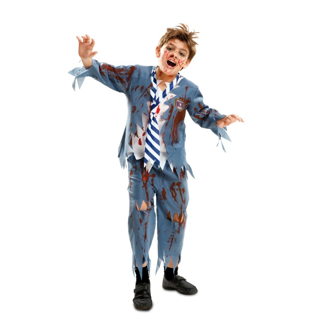 Disfraz de estudiante zombie para niño barato