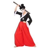 Disfraz de samurai para mujer