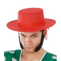 Sombrero cordobés rojo - 59 cm
