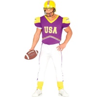Disfraz de quarterback universitario para hombre