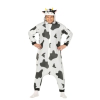 Disfraz de vaca lechera para adulto