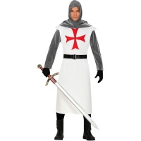 Disfraz de casaca medieval blanca para hombre