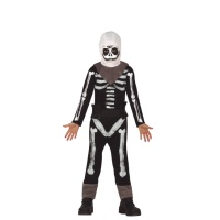Disfraz de esqueleto bailarín con capucha infantil
