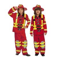 Disfraz de bombero rojo para niño