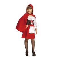 Disfraz de caperucita roja con capa para niña
