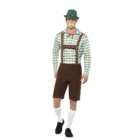 Disfraz de bávaro verde para hombre