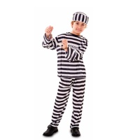 Disfraz de preso clásico para niño