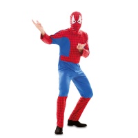Disfraz de hombre araña con capucha para adulto