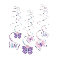 Colgantes decorativos de Mariposas - 6 unidades