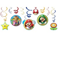 Colgantes decorativos de Super Mario - 12 unidades