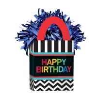 Peso para globos de Happy Birthday Arcoíris de 156 gr