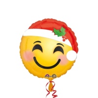 Globo de Emoticono de Papá Noel de 43 cm - Anagram