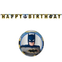 Guirnalda Feliz Cumpleaños de Batman - 1,75 m
