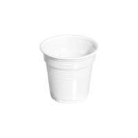 Vasos de 80 ml de plástico blancos - 50 unidades