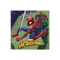Servilletas del increíble Spiderman de 16,5 x 16,5 cm - 20 unidades
