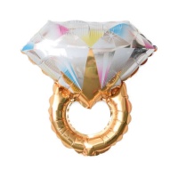 Globo de silueta de anillo con diamante de 45 cm