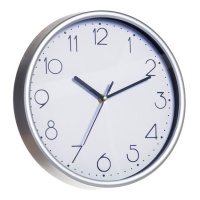 Reloj de pared marco silver de 25,5 cm - DCasa