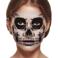 Tatuajes faciales de esqueleto