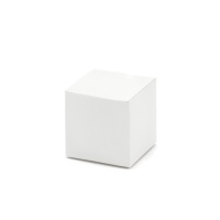 Caja cuadrada blanca de 5 cm - 10 unidades