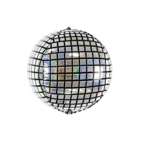 Globo orbz de bola de discoteca de 38 x 40 cm - PartyDeco