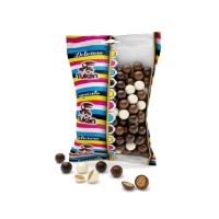 Mini bolas de cereal recubiertas de 3 chocolates - 85 gr
