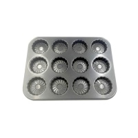 Molde para margaritas mini de acero de 27 x 36 cm - Pastkolor - 12 cavidades