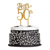 Topper para tarta acrílico de 50 aniversario - Dekora