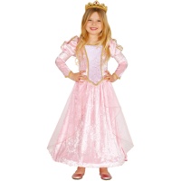 Disfraz de princesa de cuento rosa para niña