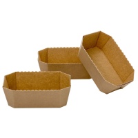 Moldes rectangulares para pan desechables de 15,3 x 8,8 x 6 cm - Decora - 5 unidades
