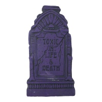Lápida de Toxic in Live & Death de 43 x 22 cm