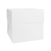 Caja para tarta cuadrada de 30,5 x 30,5 x 25 cm - Decora