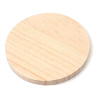 Disco de madera de 10 x 1 cm - 1 unidad