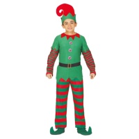 Disfraz de elfo a rayas para niño