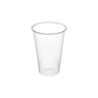 Vasos de 220 ml de plástico transparentes - 100 unidades