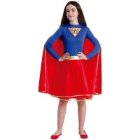 Disfraz de superhéroe con capa juvenil