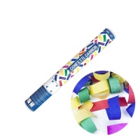 Cañón de confetti de colores - 40 cm