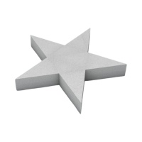Figura de corcho con forma de estrella de 39 x 39 x 4 cm