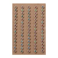 Pegatinas de cadena de perlas de colores de 14,2 cm - 5 unidades