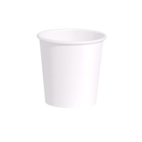 Vasos de 200 ml de cartón biodegradables blancos - 50 unidades
