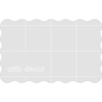 Base acrílica para sellos ergonómica cuadriculada de 5 x 8 x 0,8 cm - Artis decor