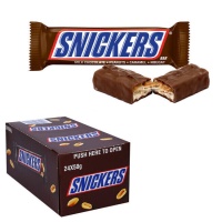 Snickers de chocolate con leche con cacahuetes - 24 unidades