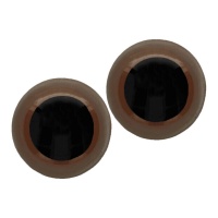 Ojos de seguridad para Amigurumis de 0,8 cm marrón - 1 par