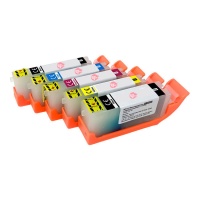 Pack cartuchos de limpieza tinta comestible de colores CLI 580/581 - 5 unidades - Pastkolor