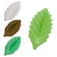 Obleas de hojas de colores de 4,5 cm - Dekora - 1000 unidades