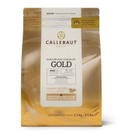 Pepitas para derretir de chocolate caramelo Gold de 2,5 kg - Callebaut