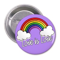 Chapa love is love con arcoiris