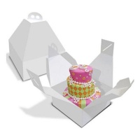Caja para tarta con asa y altura especial de 28 x 28 x 31 cm - Pastkolor