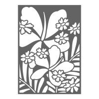 Plantilla stencil de flores y hojas de 30 x 20,5 cm - Artemio