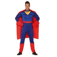 Disfraz de superhéroe con capa para hombre